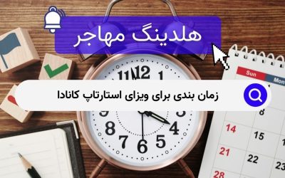 زمان بندی برای ویزای استارتاپ کانادا